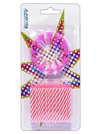 candelina-compleanno-con-supporto-24-pz.-rosa-2887